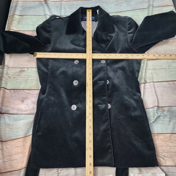 Liz Claiborne Vintage Size Medium Lizsport Womens Black Double-Breasted Coat - Picture 8 of 12